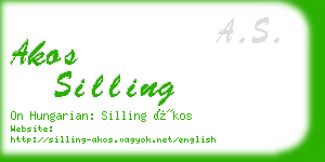 akos silling business card